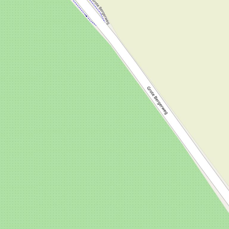 Kaart van de Grote Bergerweg.