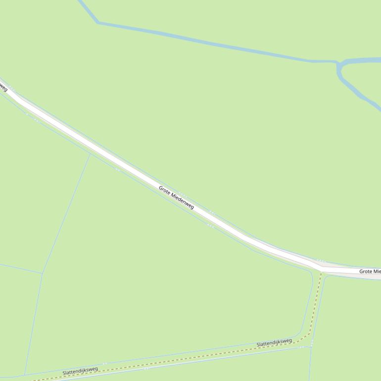 Kaart van de Grote Miedenweg.