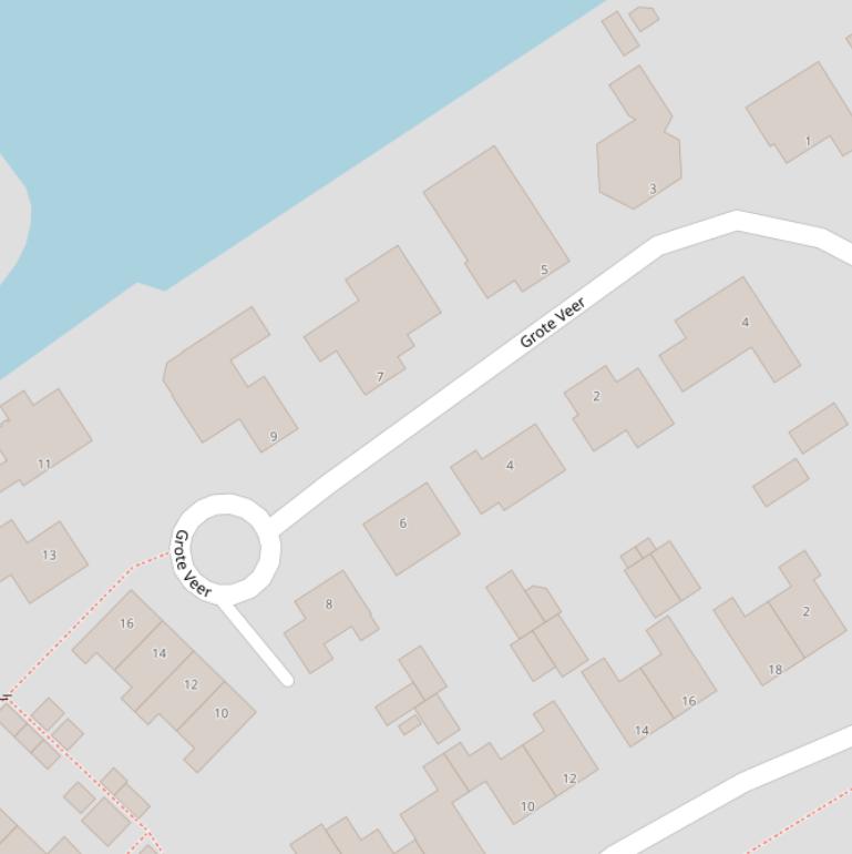 Kaart van  Grote Veer.