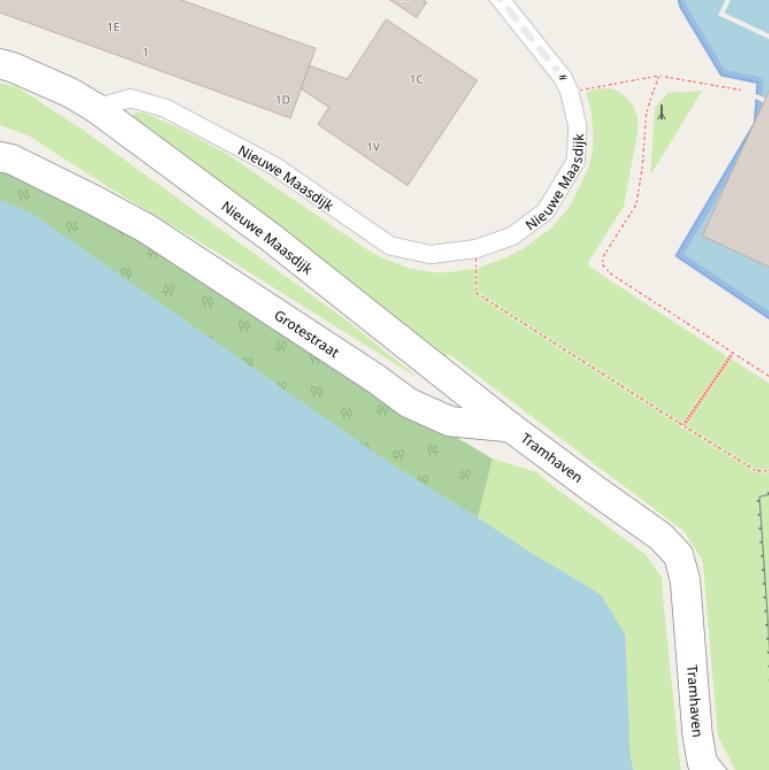 Kaart van de Grotestraat.