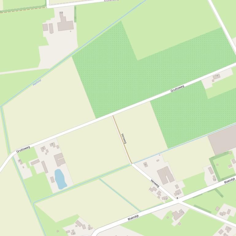 Kaart van de Gruttoweg.