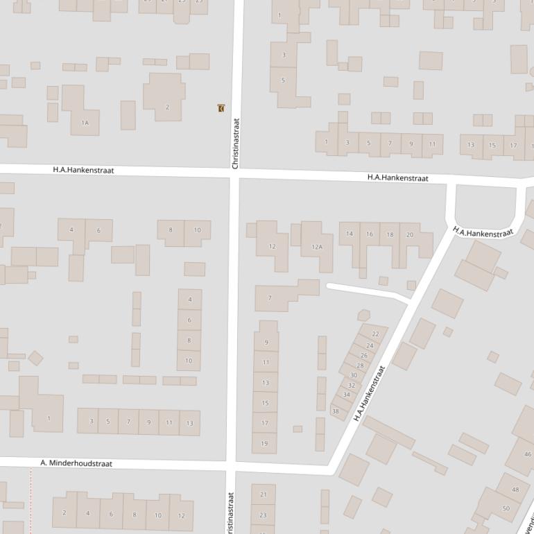 Kaart van de H.A.Hankenstraat.