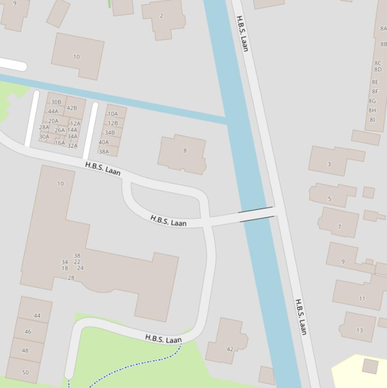 Kaart van  H.B.S.Laan.