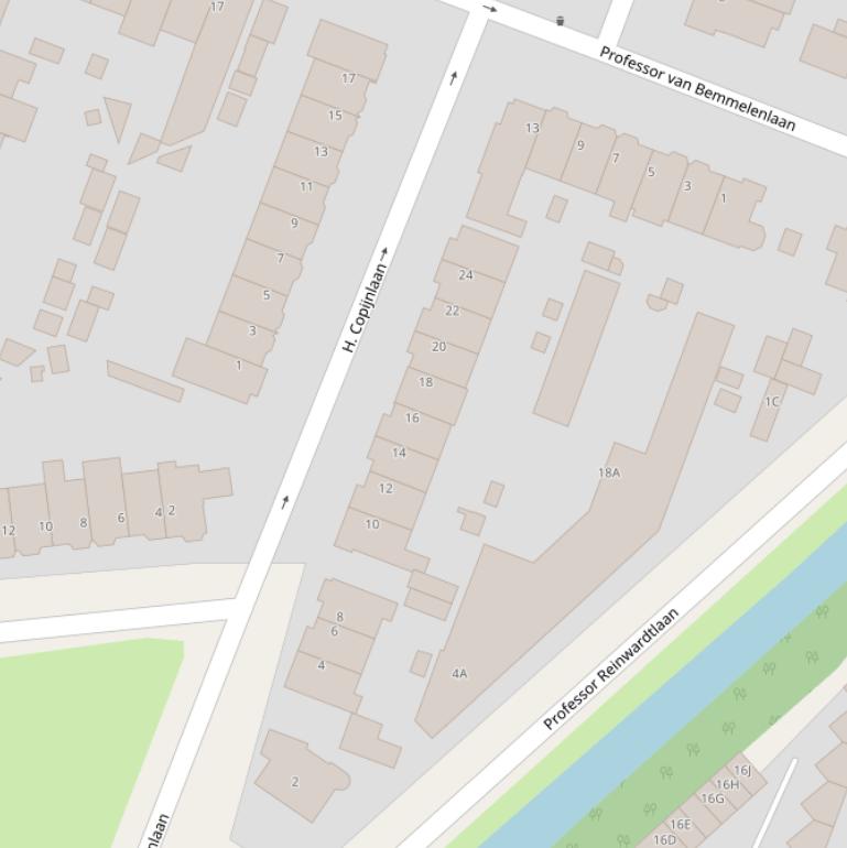 Kaart van de H. Copijnlaan.