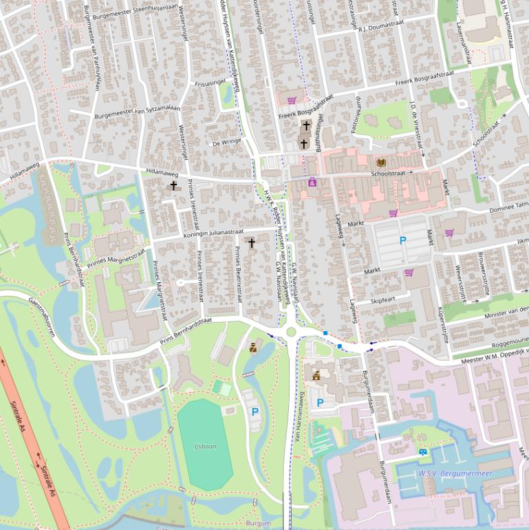 Kaart van  H.W.K. ridder Huyssen van Kattendijkeweg.