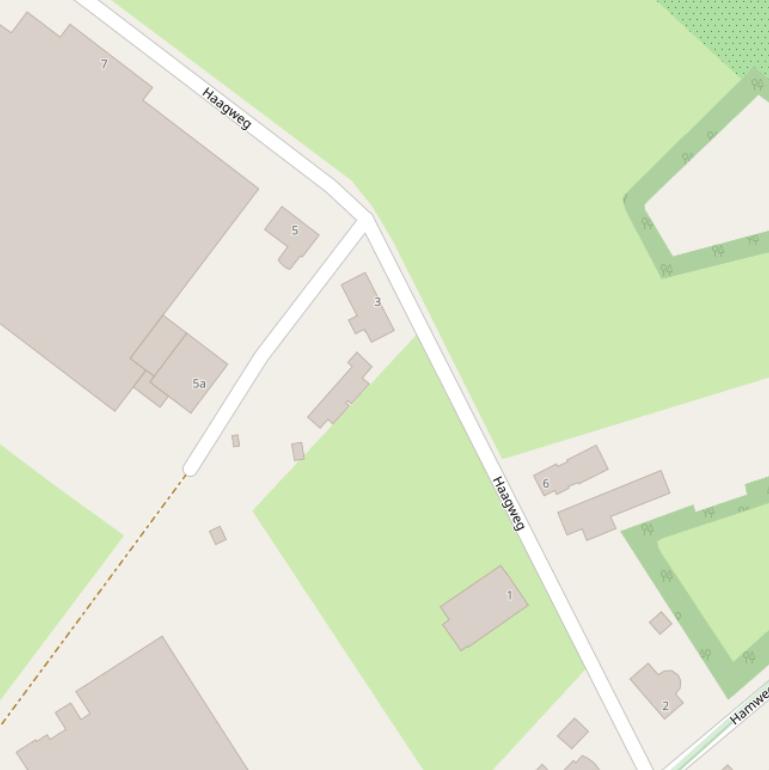 Kaart van de Haagweg.