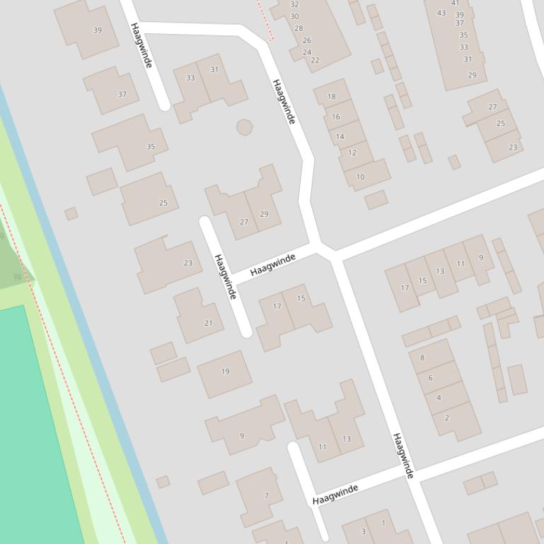 Kaart van  Haagwinde.