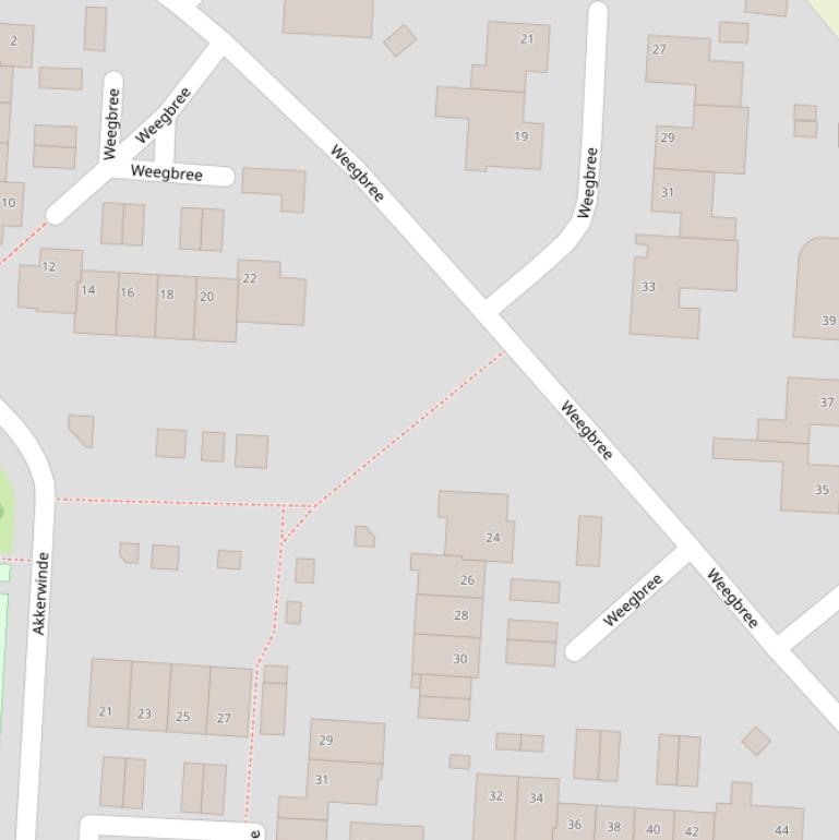 Kaart van het Haagwindepad.