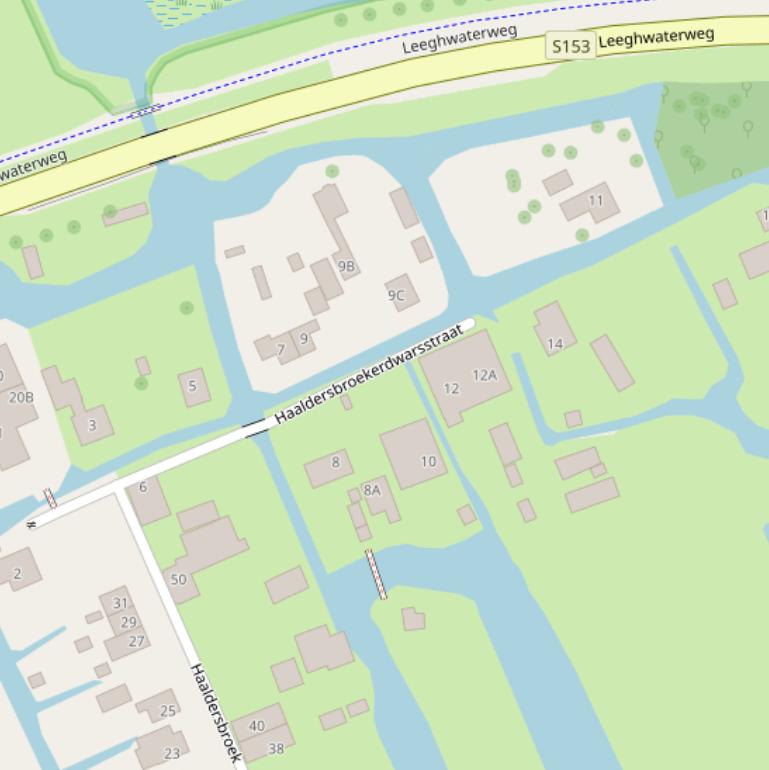 Kaart van de Haaldersbroekerdwarsstraat.