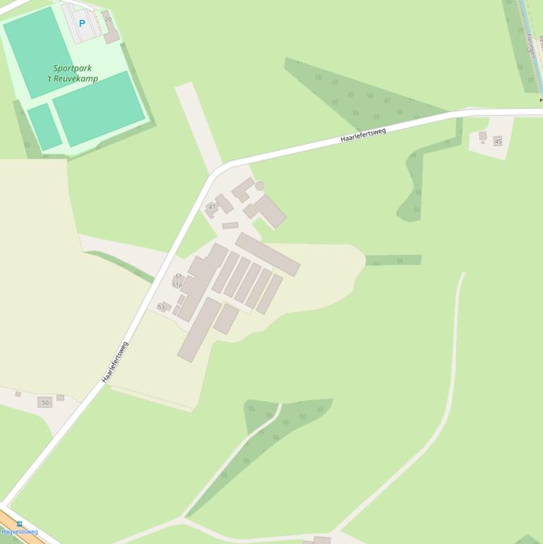 Kaart van de Haarlefertsweg.