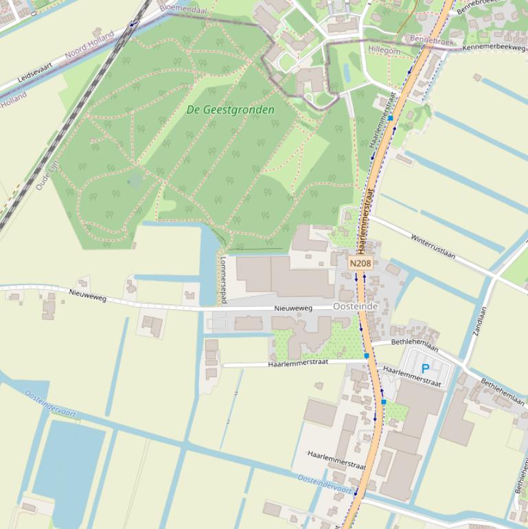 Kaart van de Haarlemmerstraat.