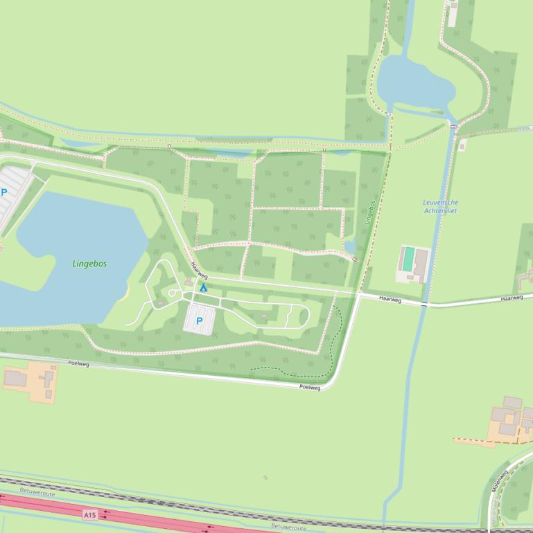 Kaart van de Haarweg.