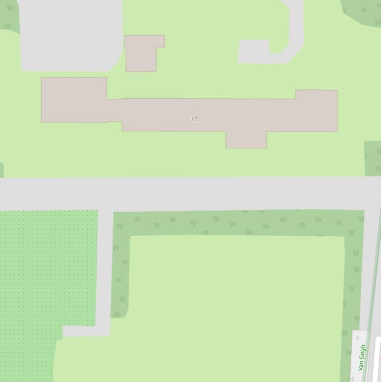 Kaart van het Habijtlaantje.