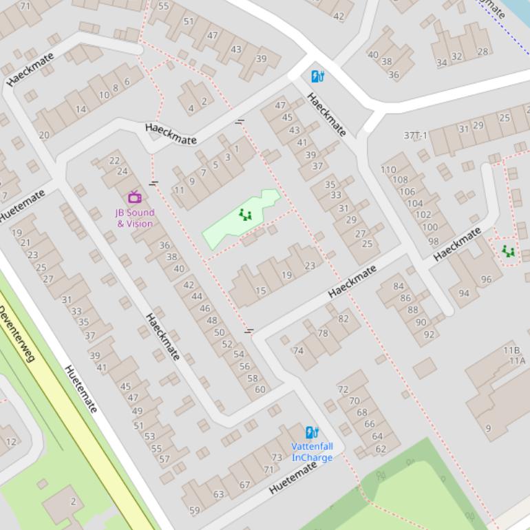 Kaart van  Haeckmate.