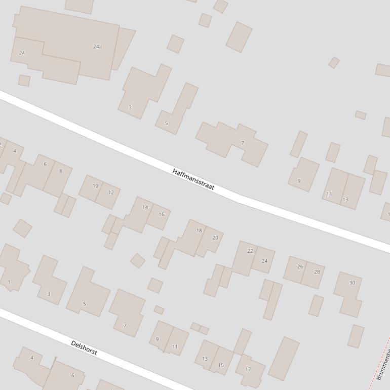 Kaart van de Haffmansstraat.