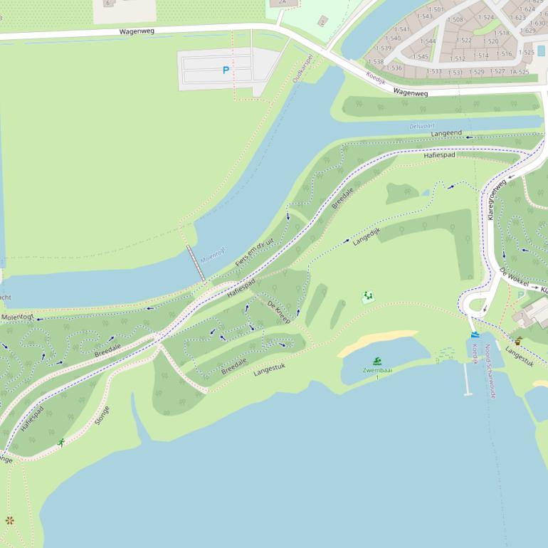 Kaart van het Hafiespad.