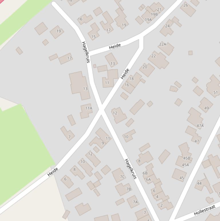 Kaart van  Hagelkruis.