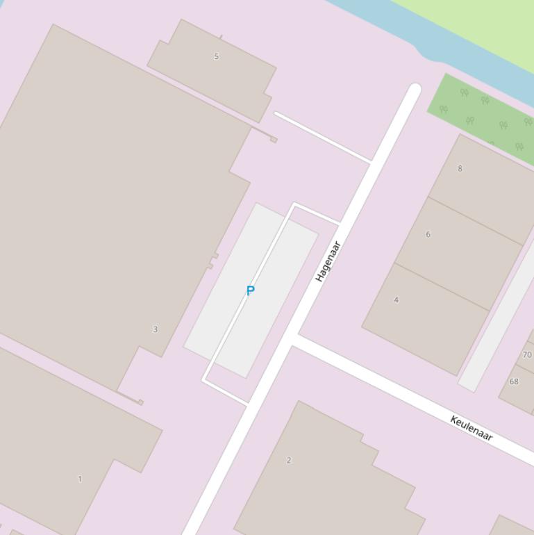 Kaart van  Hagenaar.