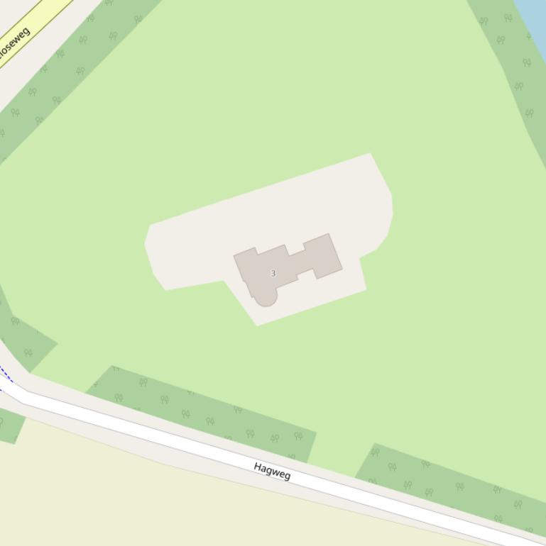 Kaart van de Hagweg.