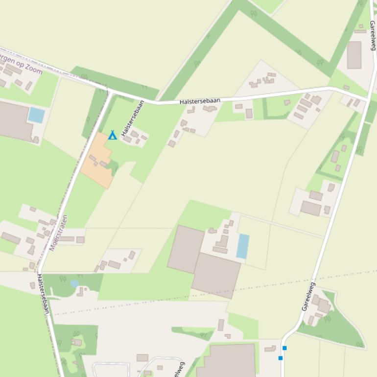 Kaart van  Halstersebaan.