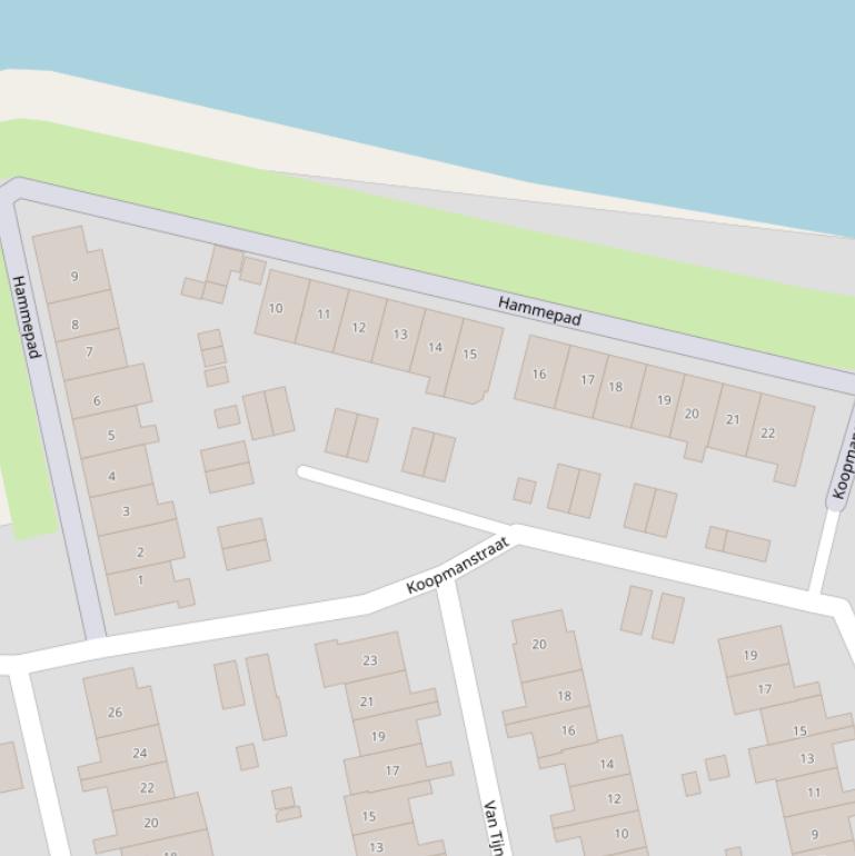 Kaart van het Hammepad.