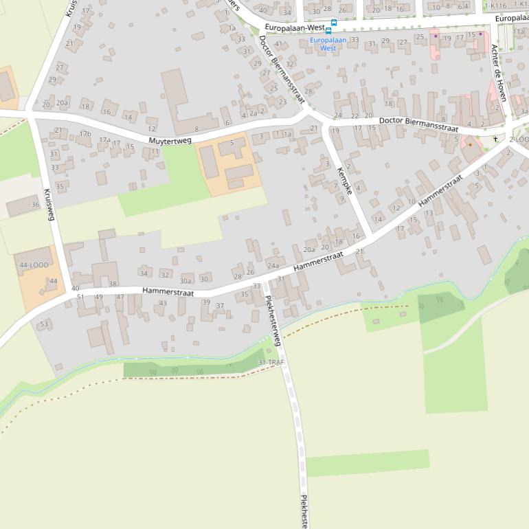 Kaart van de Hammerstraat.