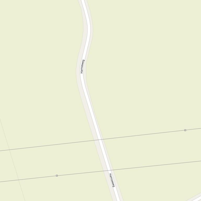 Kaart van de Hamseweg.