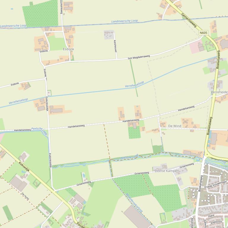 Kaart van de Handelsesteeg.