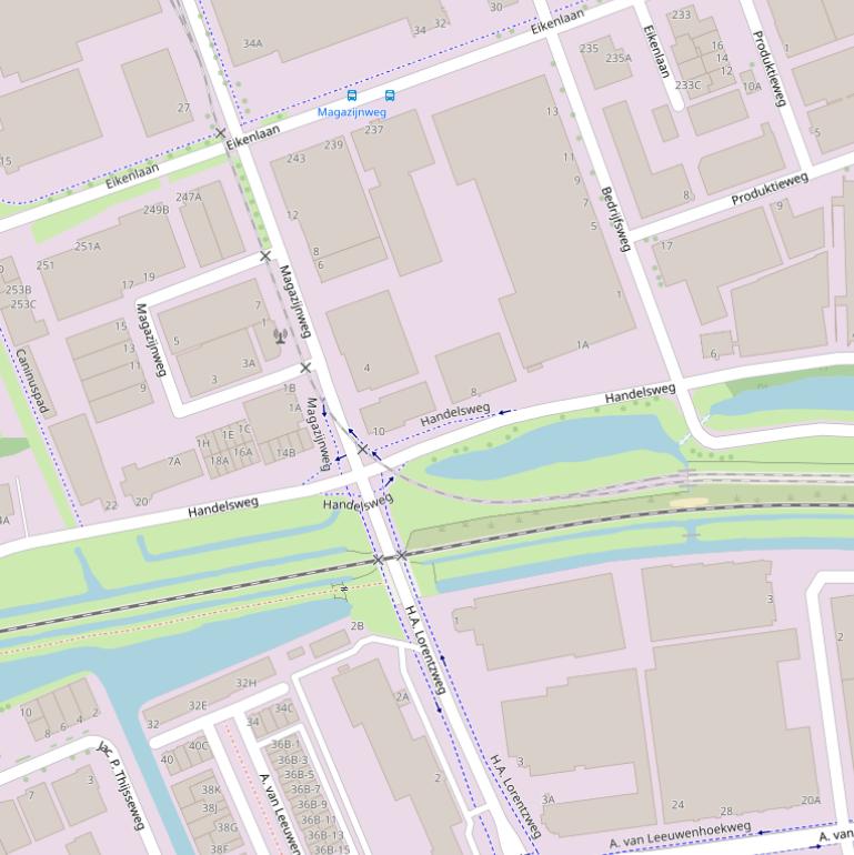 Kaart van de Handelsweg.