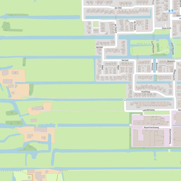 Kaart van de Handelsweg.