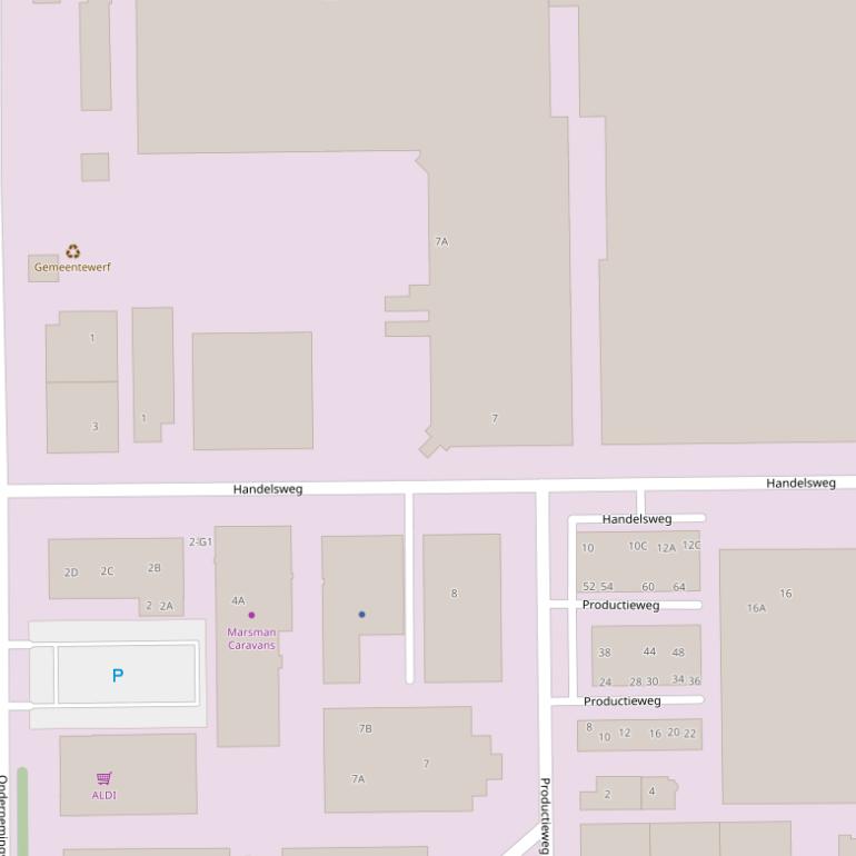 Kaart van de Handelsweg.