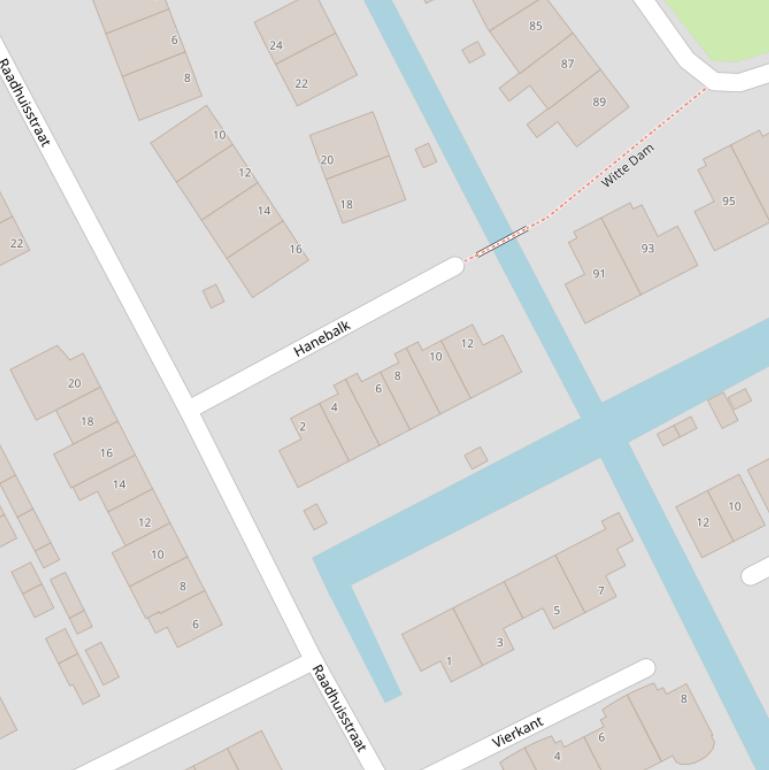 Kaart van  Hanebalk.