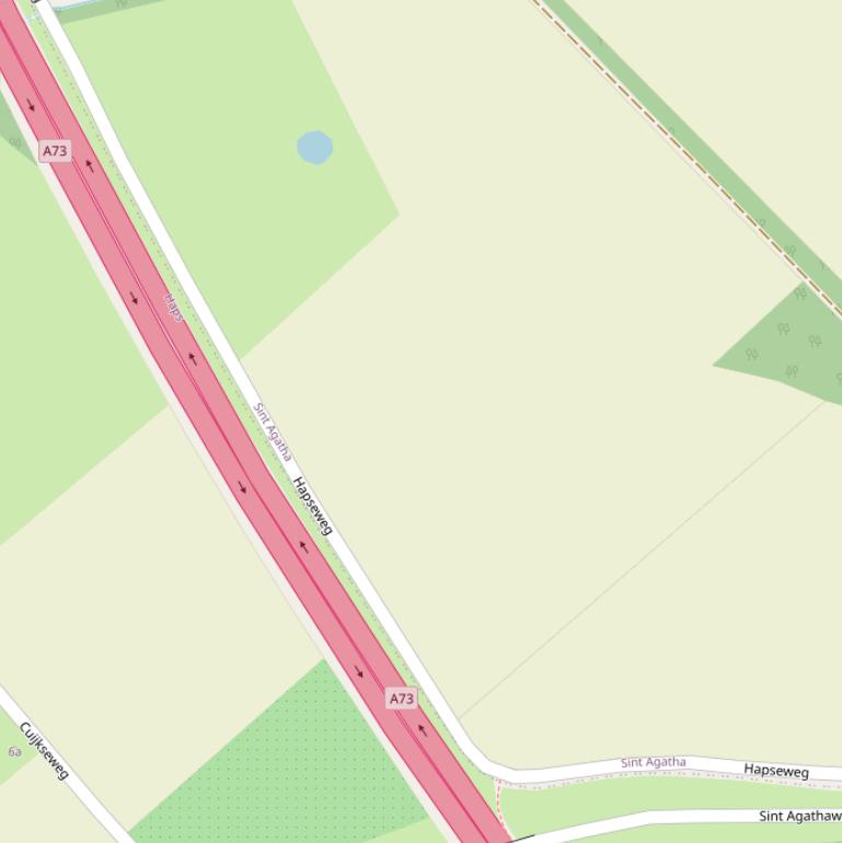 Kaart van de Hapseweg.