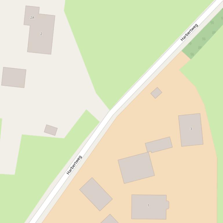 Kaart van de Harbertweg.