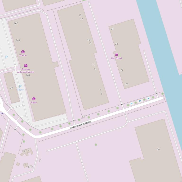 Kaart van de Harderwijkerstraat.