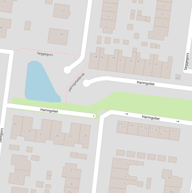 Kaart van  Haringvliet.