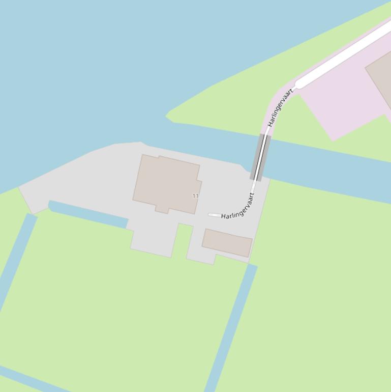 Kaart van  Harlingervaart.