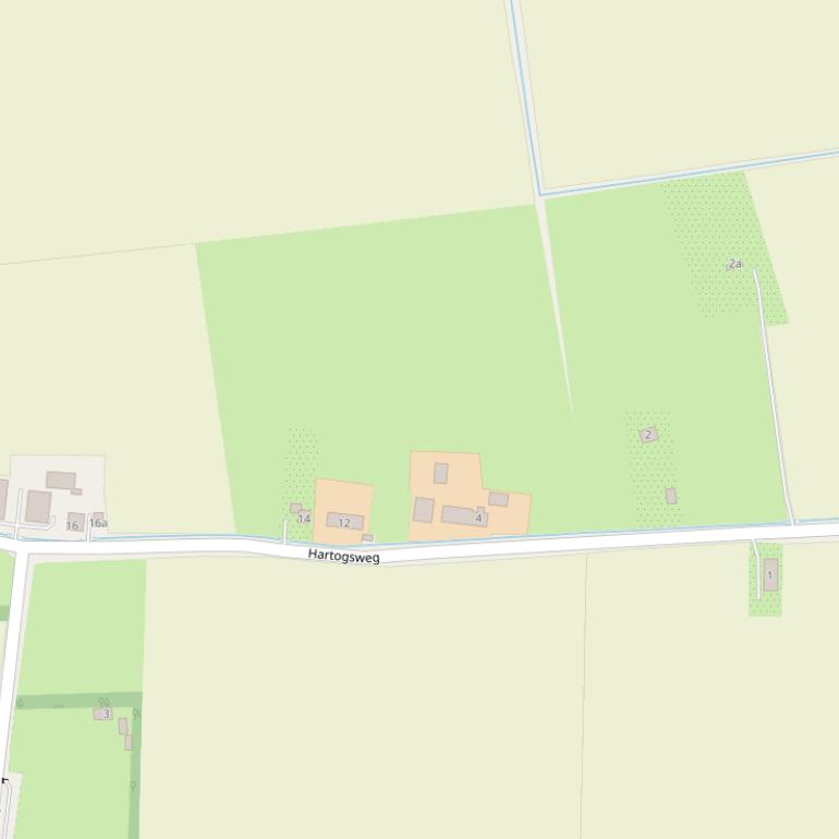 Kaart van de Hartogsweg.