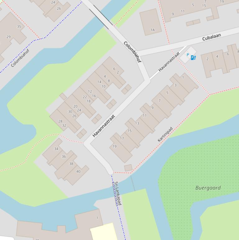 Kaart van de Havannastraat.