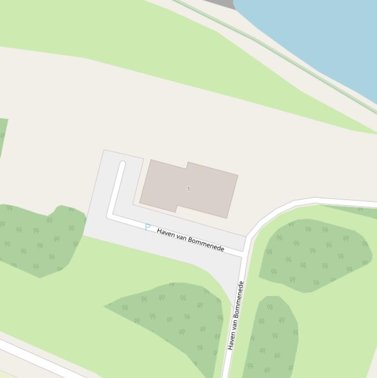 Kaart van  Haven van Bommenede.