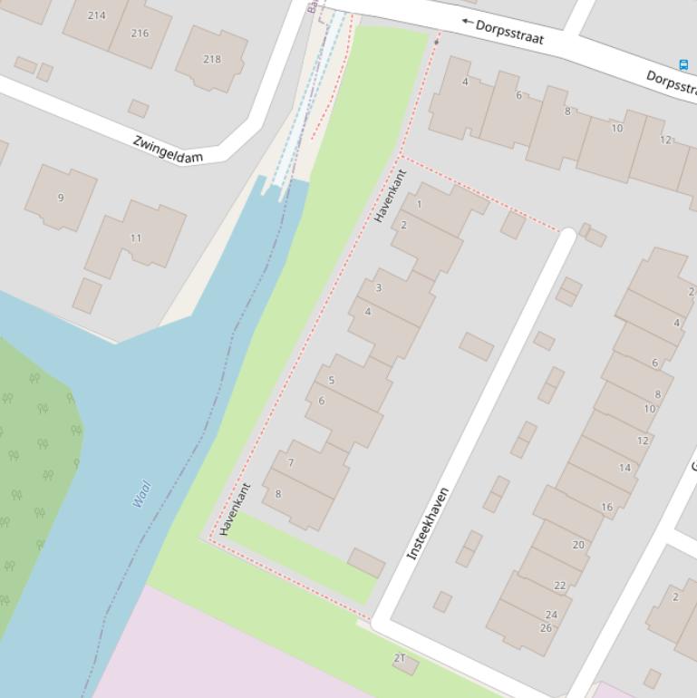 Kaart van  Havenkant.