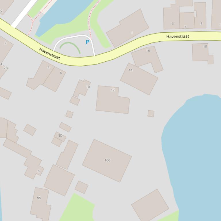 Kaart van de Havenstraat.