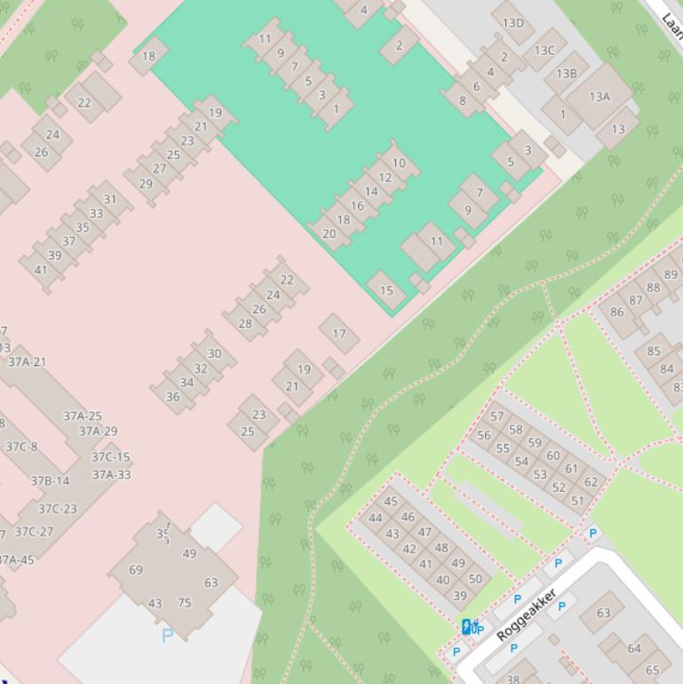 Kaart van  Haverakker.