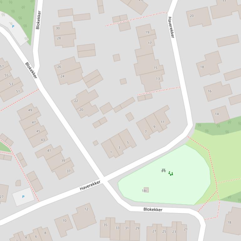Kaart van  Haverekker.