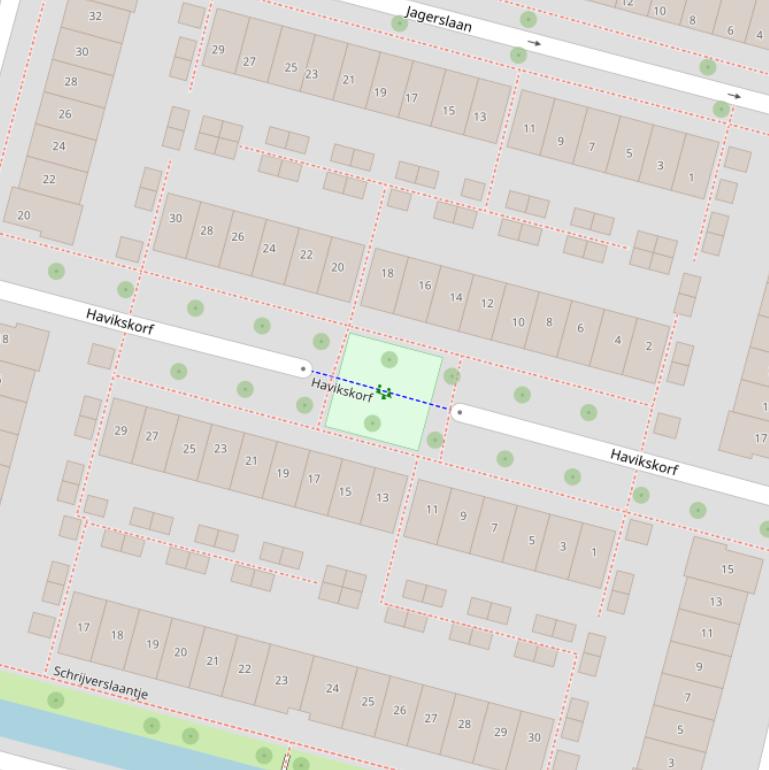 Kaart van  Havikskorf.