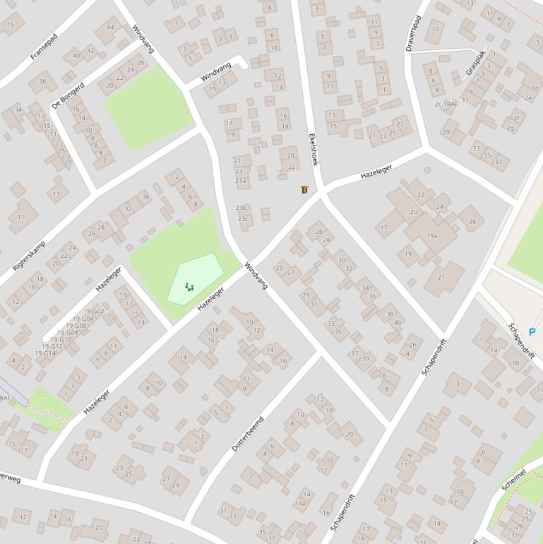 Kaart van  Hazeleger.