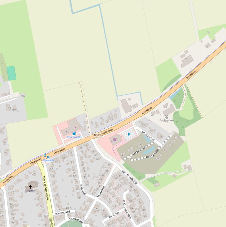 Kaart van  Hearewei.