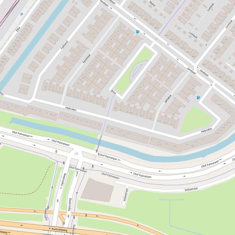 Kaart van  Hebriden.