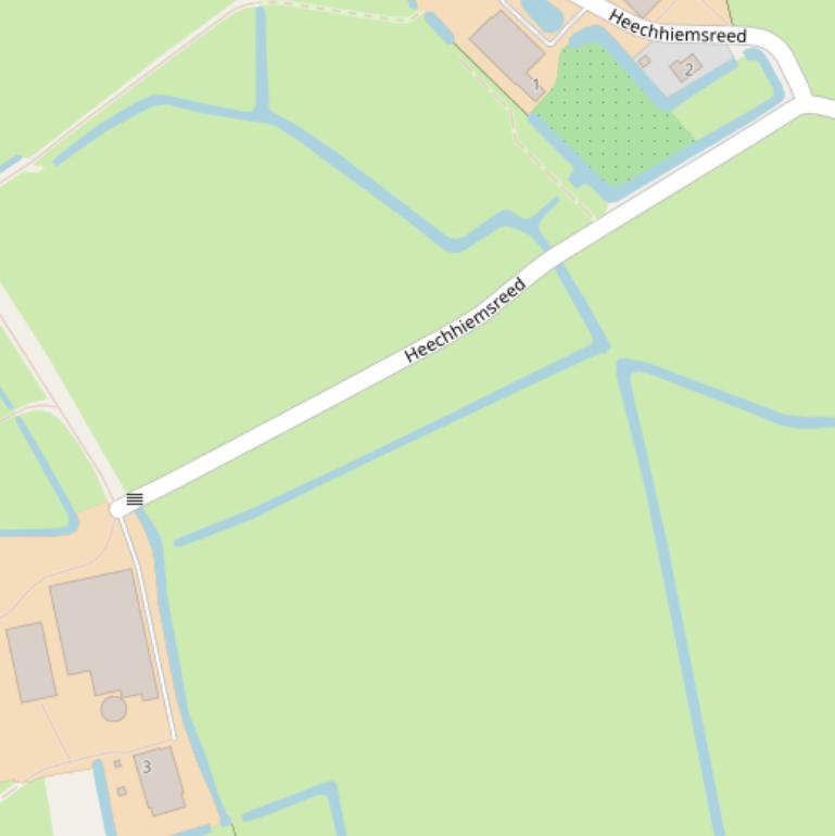 Kaart van  Heechhiemsreed.