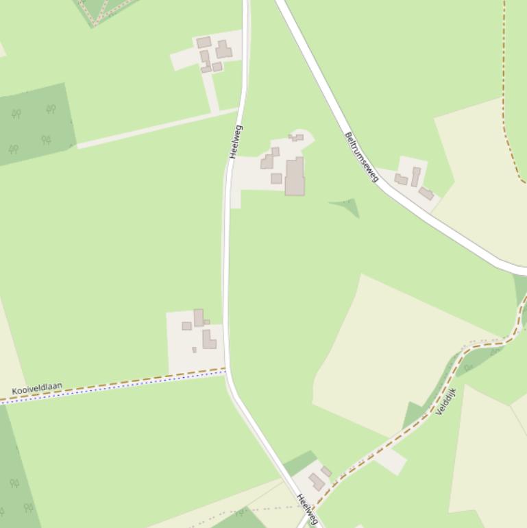 Kaart van de Heelweg.